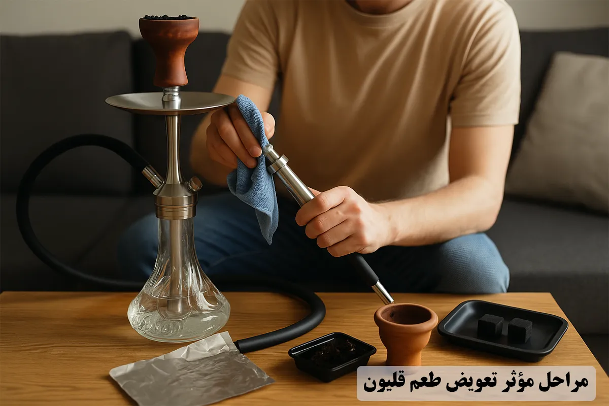 آموزش تعویض طعم قلیون